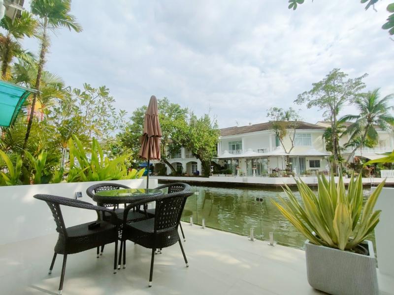 Newly renovated waterfront condominium in Phuket Boat Lagoon complex.