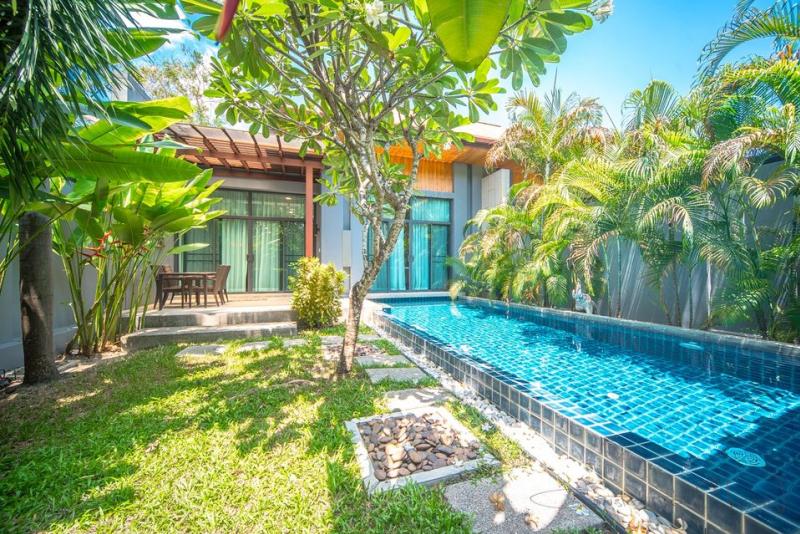 Cozy pool villa corner unit for sale in gate community at Rawai